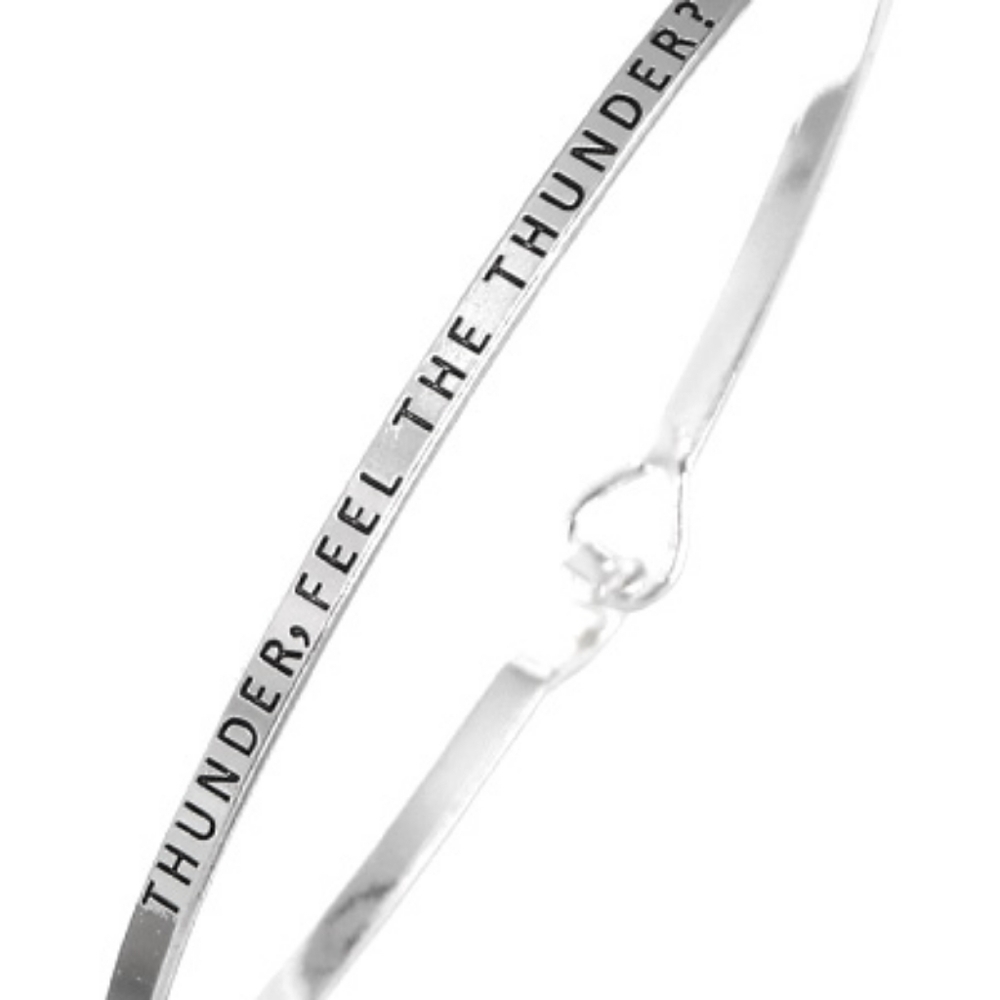 Thunder, Feel The Thunder Message Bracelet‎